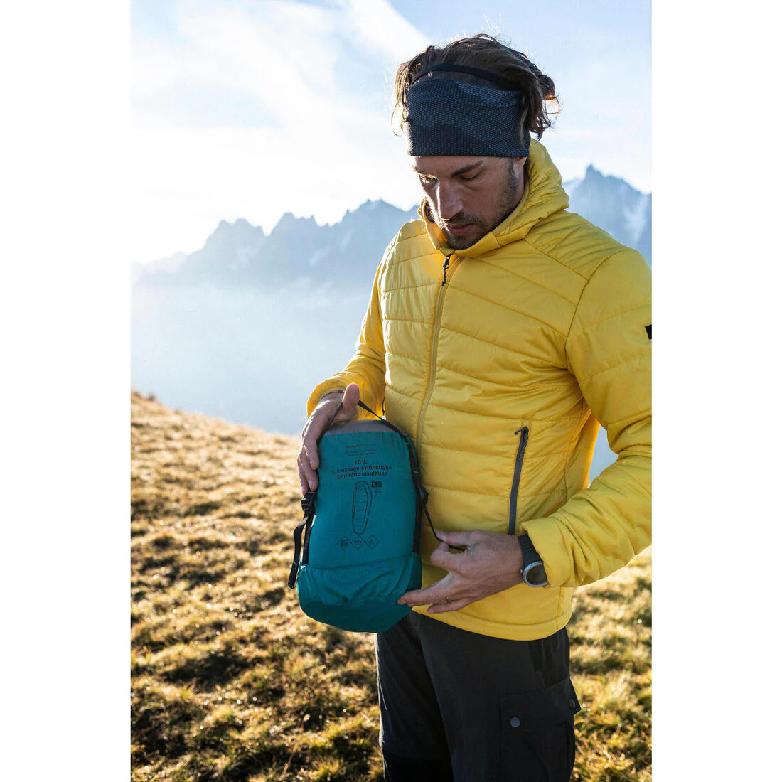 Sleeping bag de trekking de poliéster MT500 10 °C - Image 15