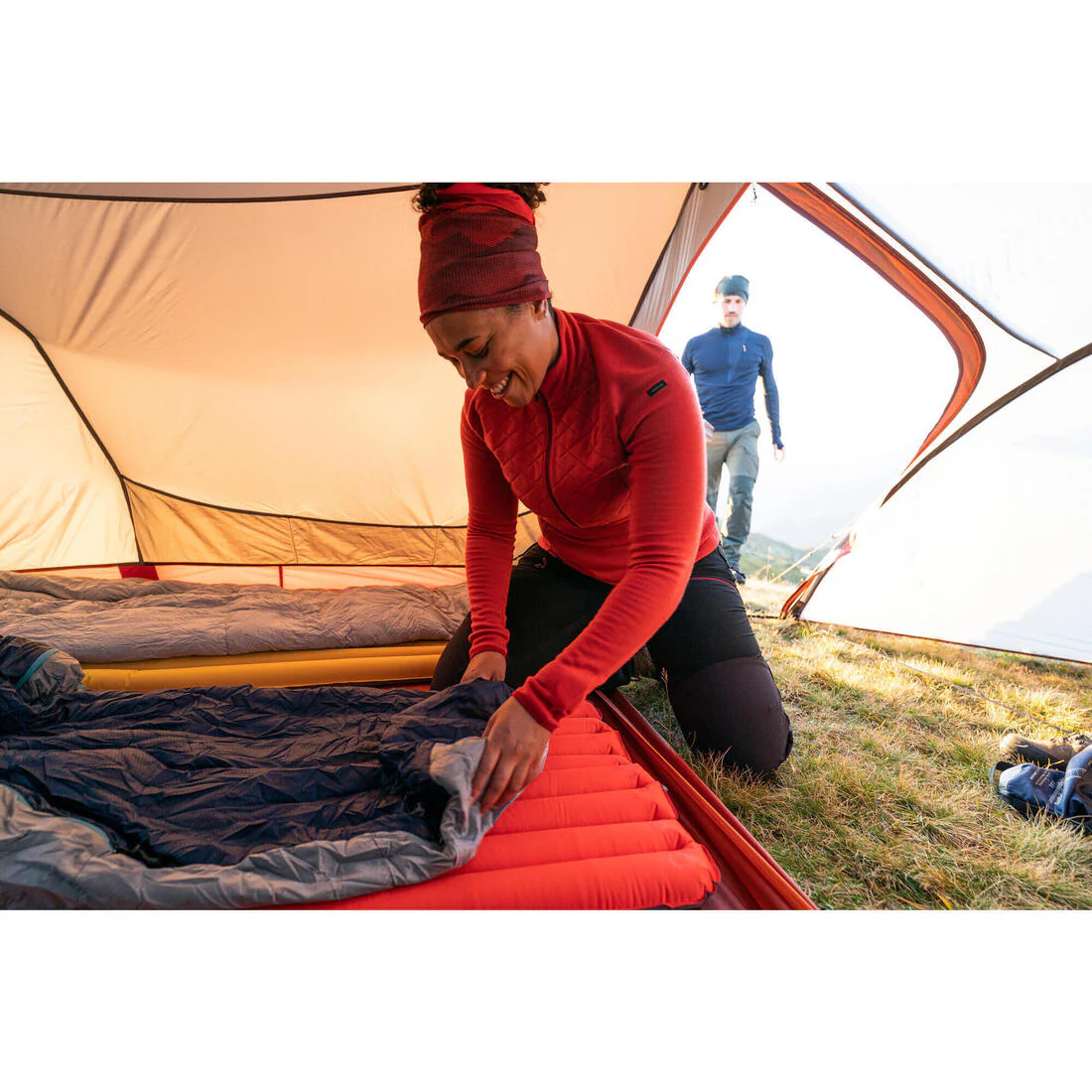 Sleeping bag de trekking de poliéster MT500 15 °C - Image 11