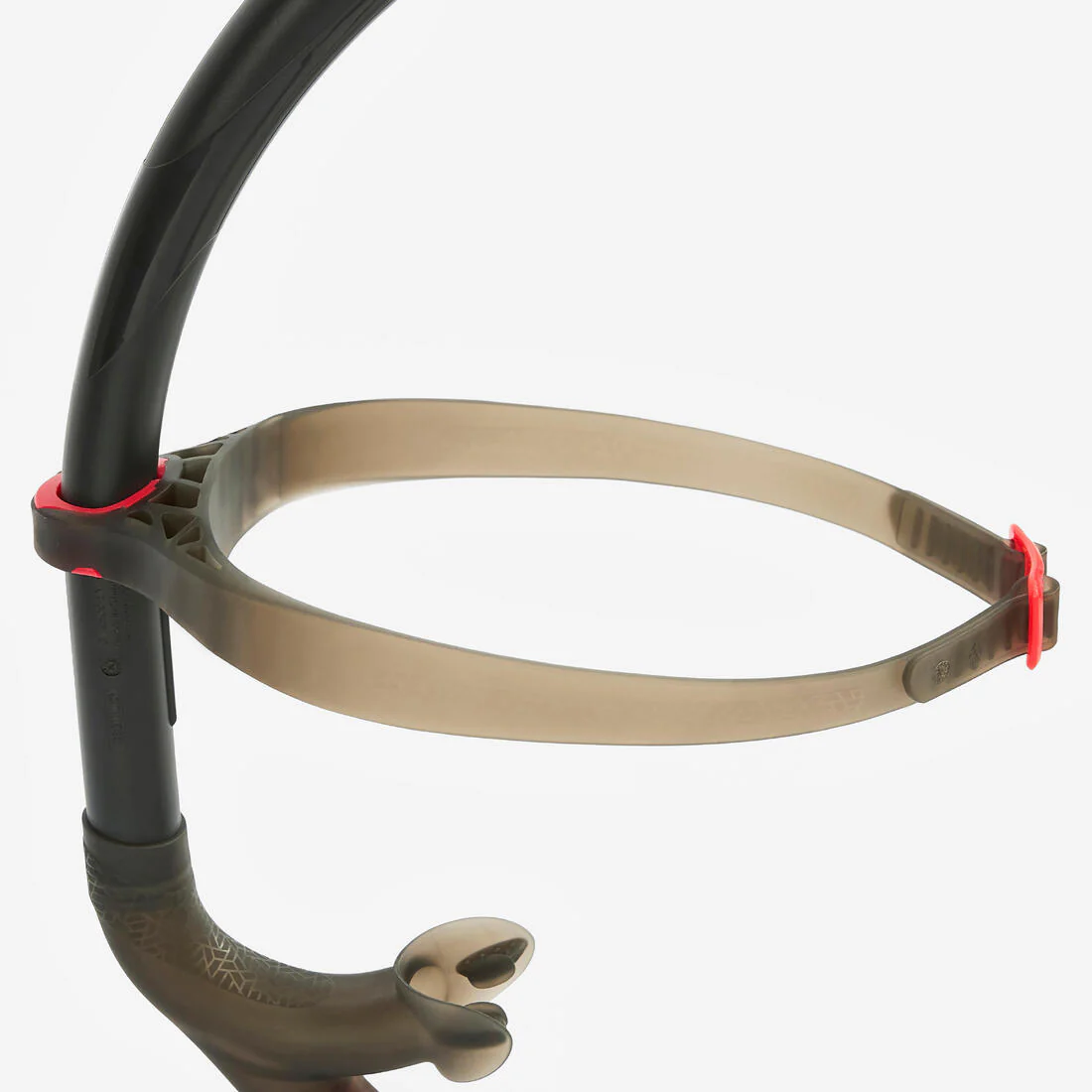 Snorkel frontal de natación negro con rojo M/G - Image 6