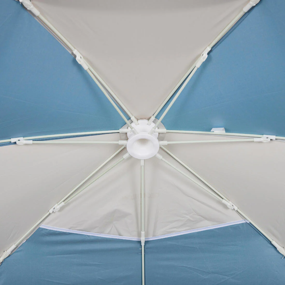 Sombrilla de playa anti-UV compacta para 3 personas gris con beige Iwiko 180 - Image 5