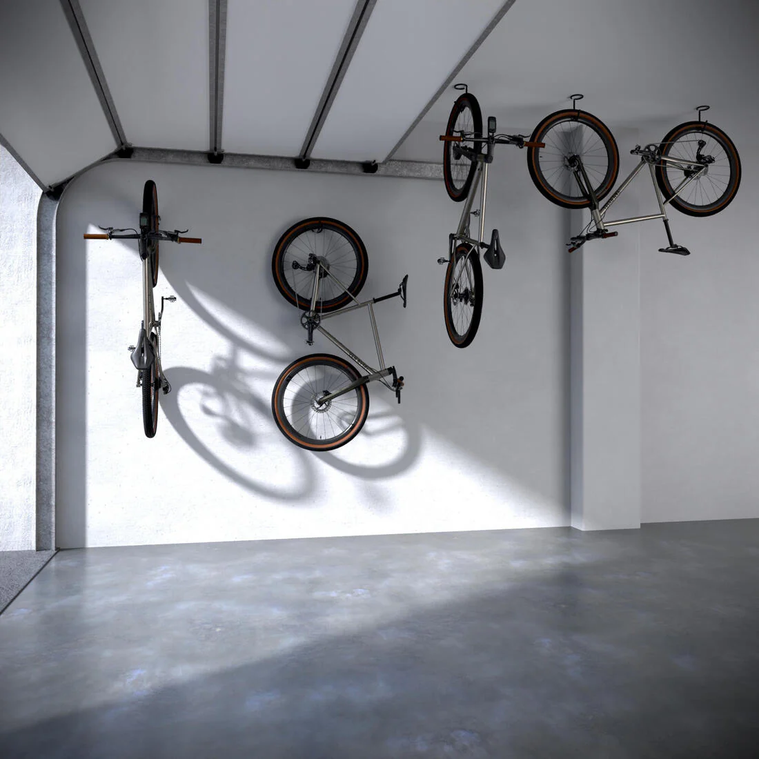 Soporte de bici para pared o techo negro - Image 2
