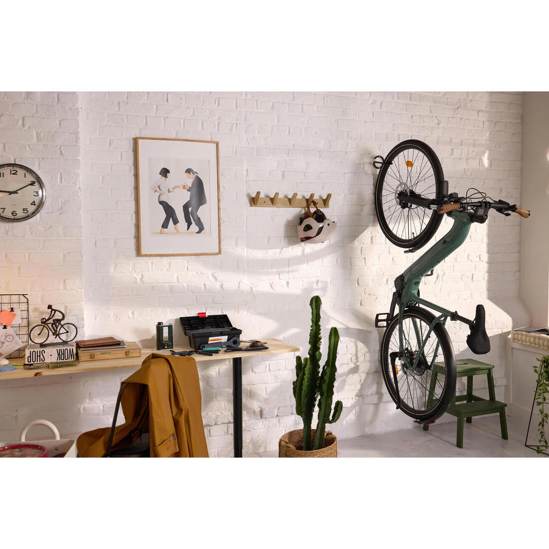 Soporte de bici para pared o techo negro - Image 5
