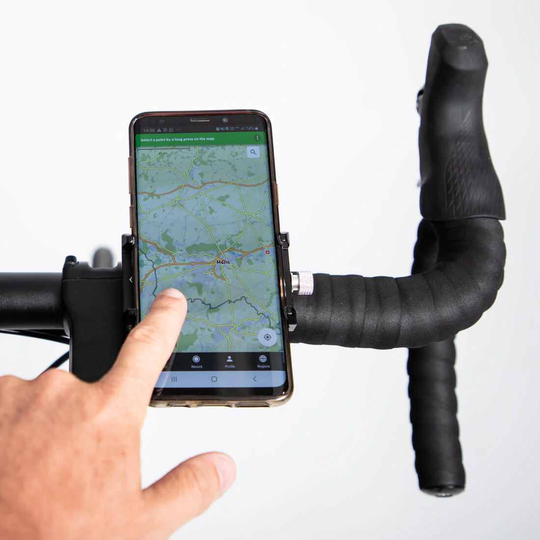 Soporte de teléfono para bicicleta de metal - Image 2