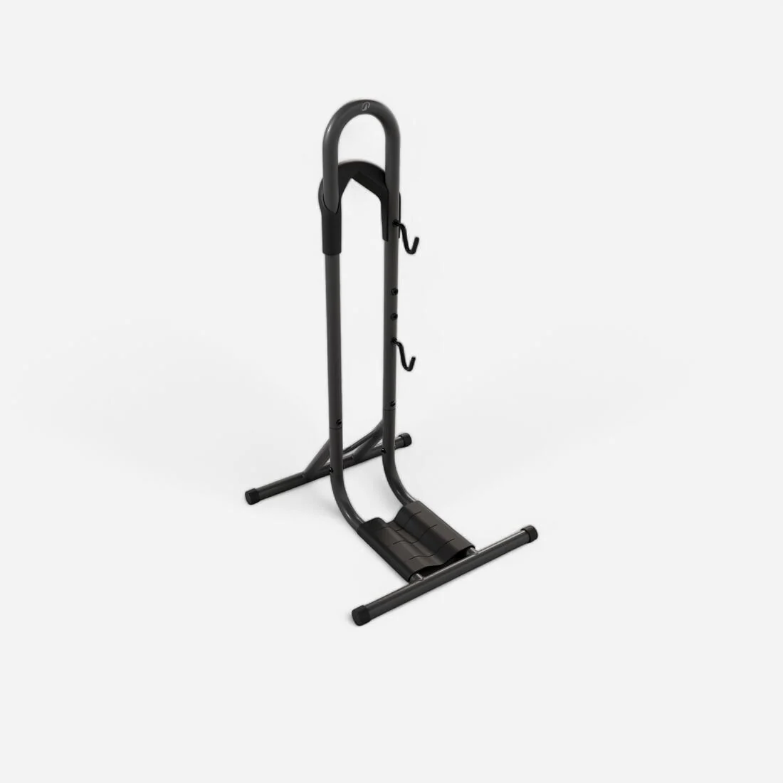 Soporte para bicicleta en suelo 2 en 1 negro
