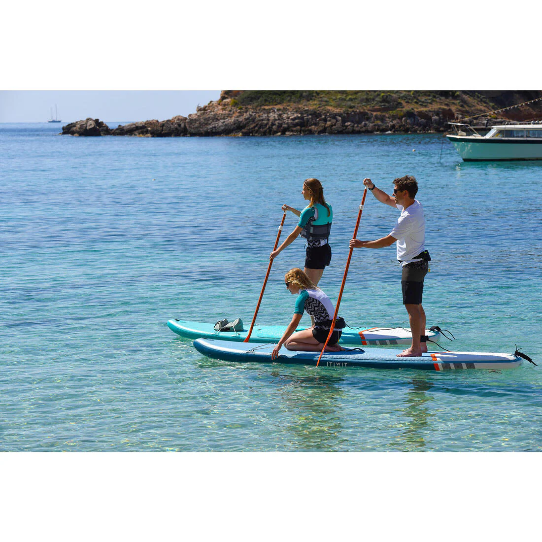 Stand Up Paddle Inflable Iniciación Azul 11 Pies - Image 15