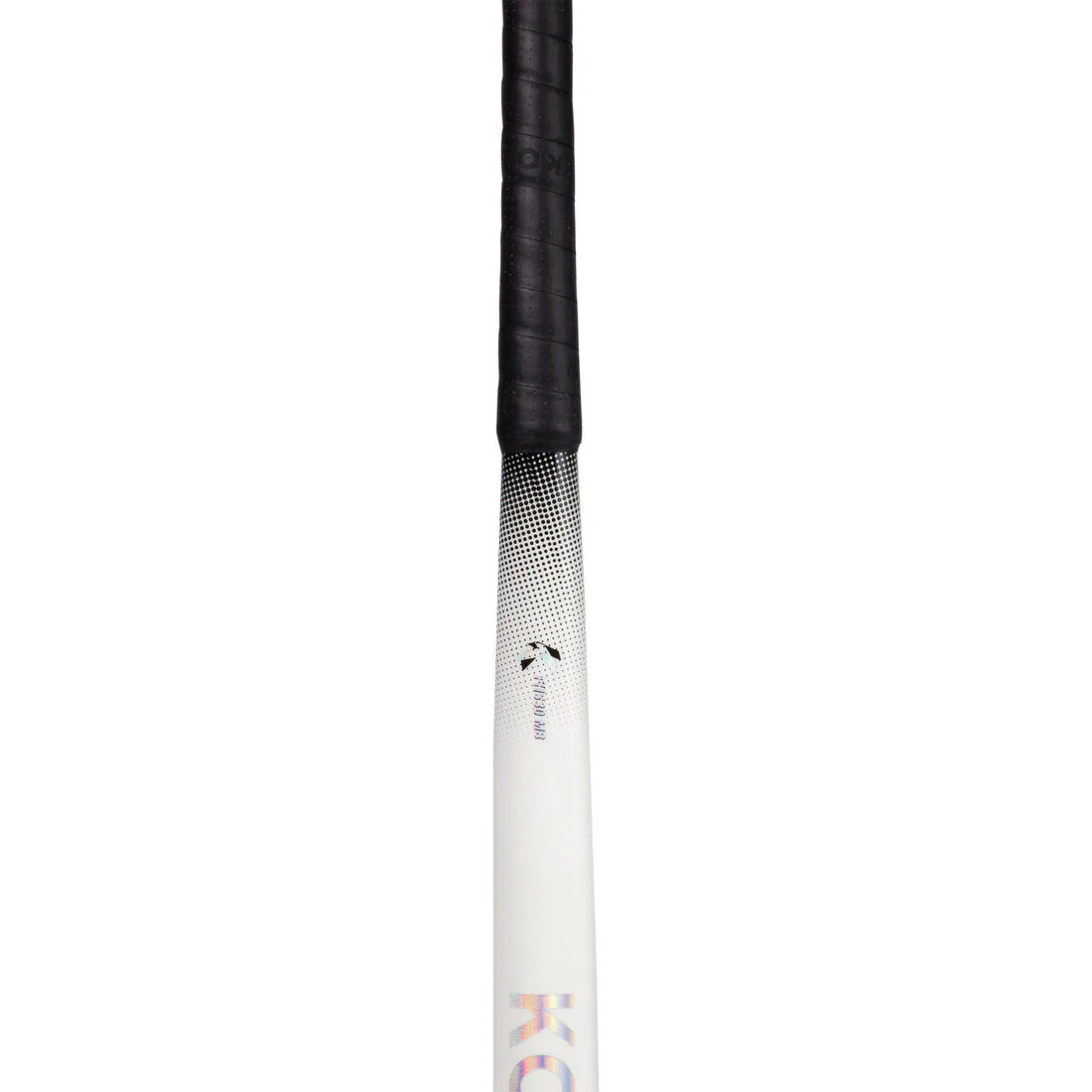 Stick de hockey sobre hierba adulto mid bow 30% carbono FH530 blanco negro - Image 10