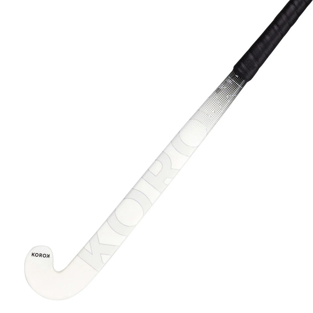 Stick de hockey sobre hierba adulto mid bow 30% carbono FH530 blanco negro - Image 4