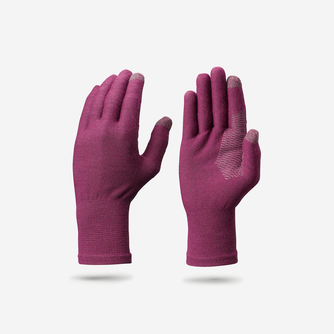 Subguantes de trekking sin costuras negros para adulto MT500