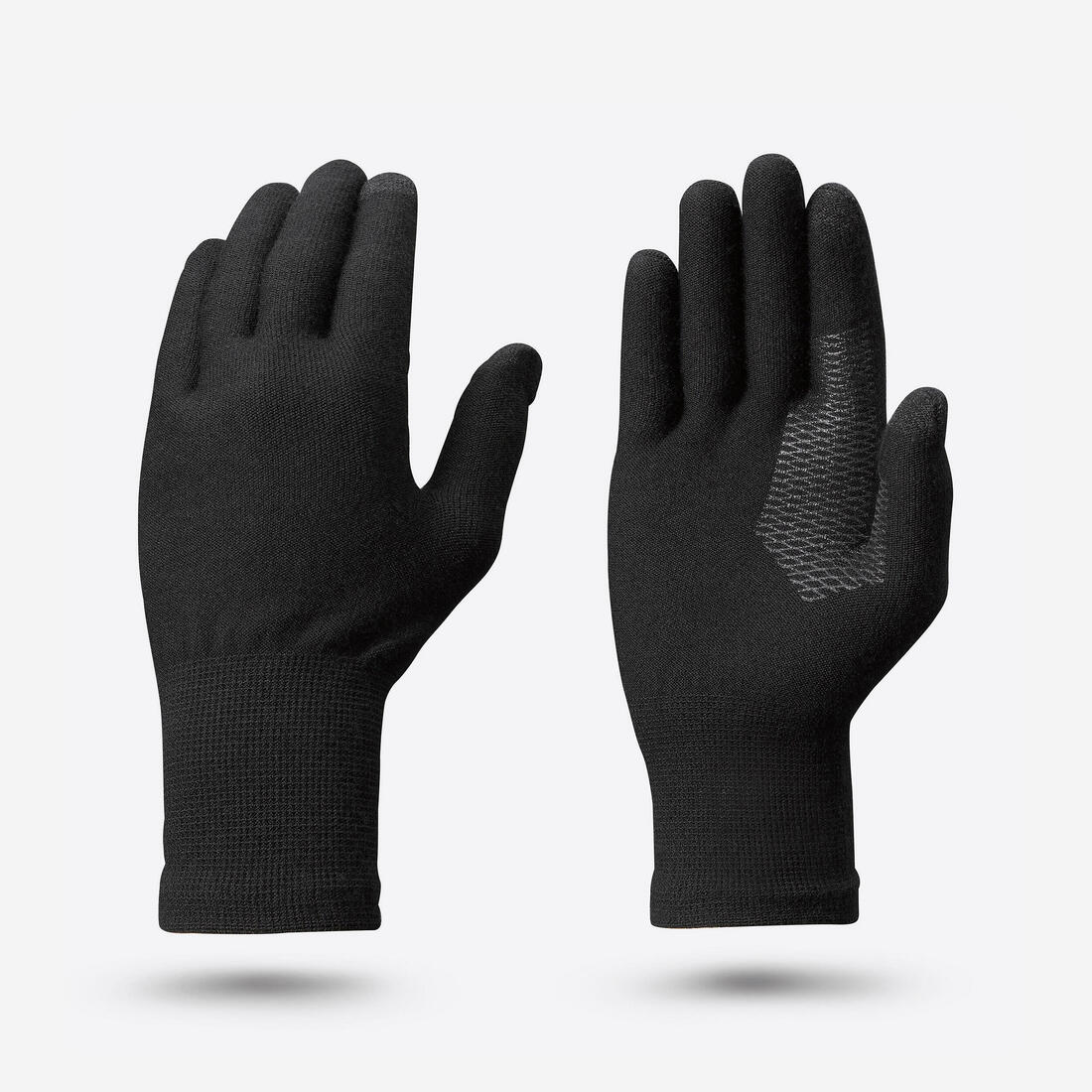 Subguantes de trekking sin costuras negros para adulto MT500 - Image 8