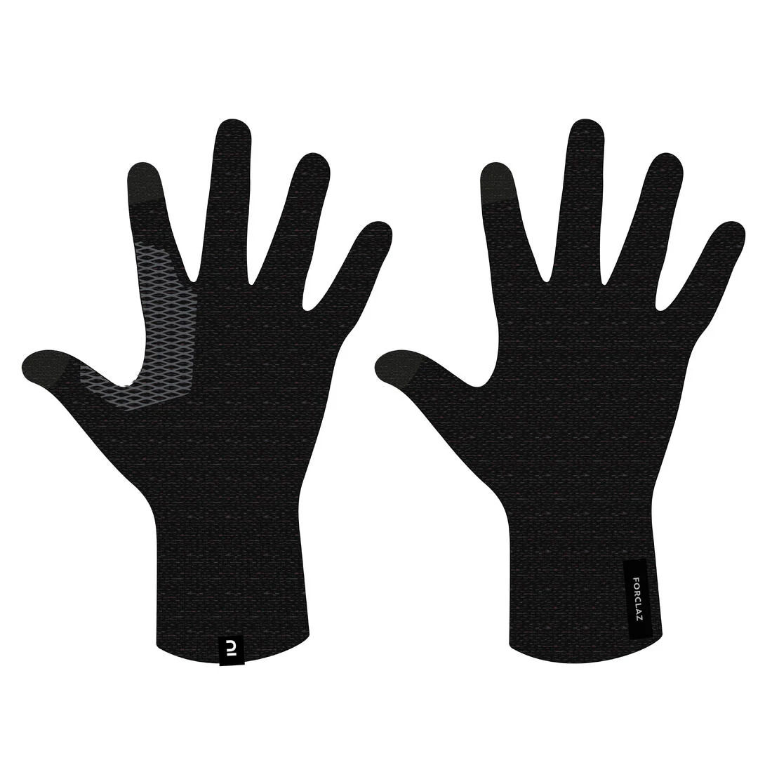 Subguantes de trekking sin costuras negros para adulto MT500 - Image 9