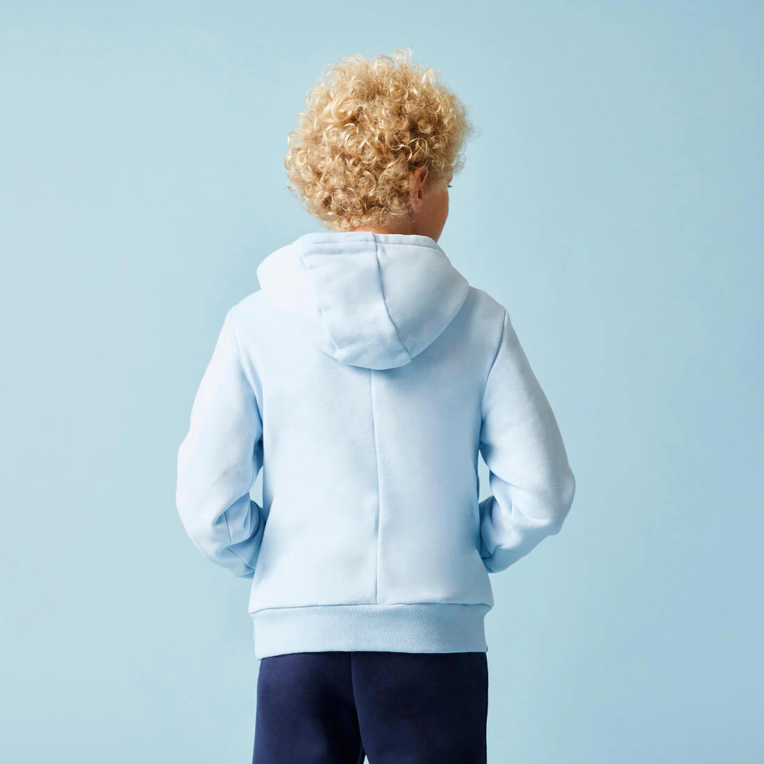 Sudadera Capucha Niños Gris Claro Algodón - Image 14
