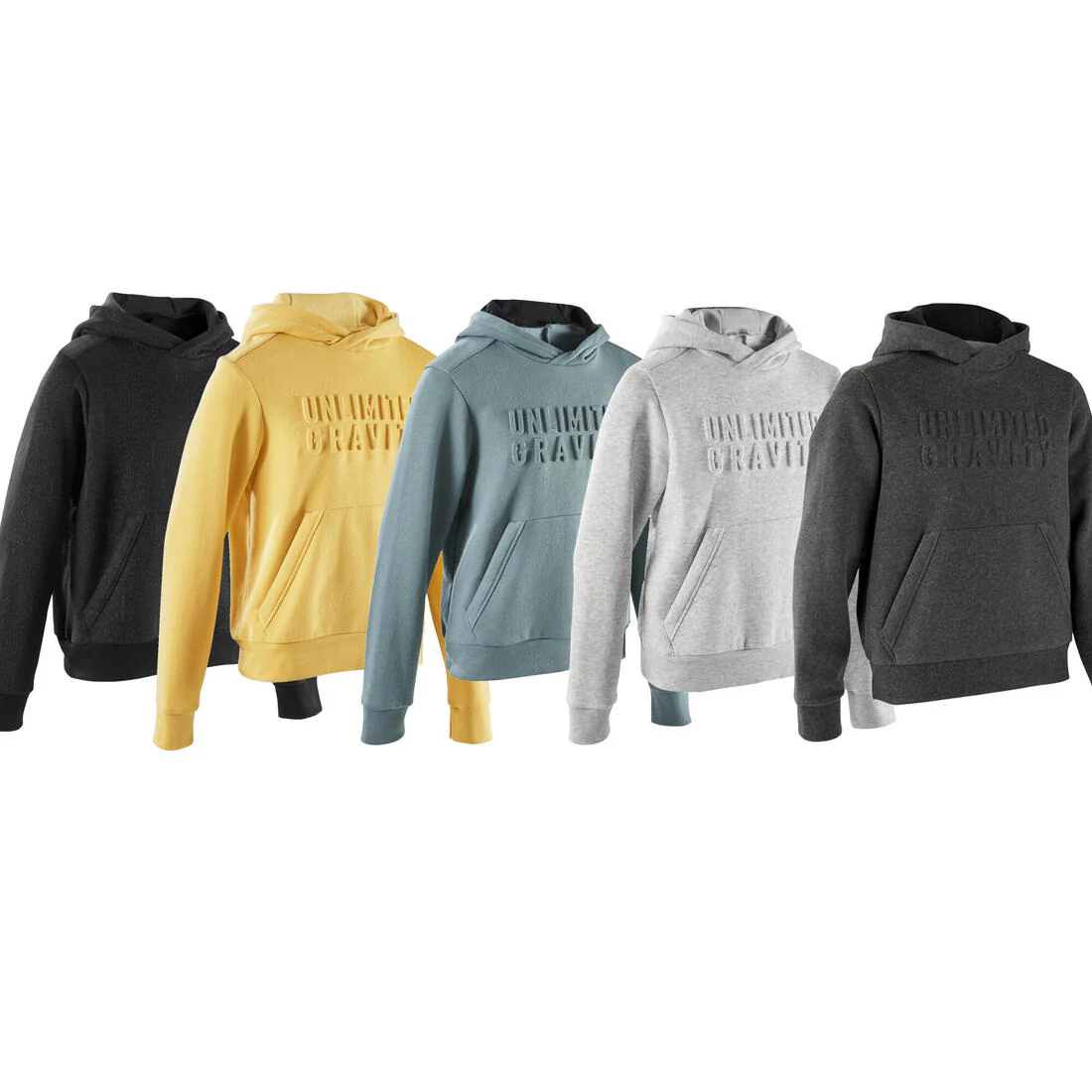 Sudadera Capucha Niños Gris Claro Algodón - Image 21
