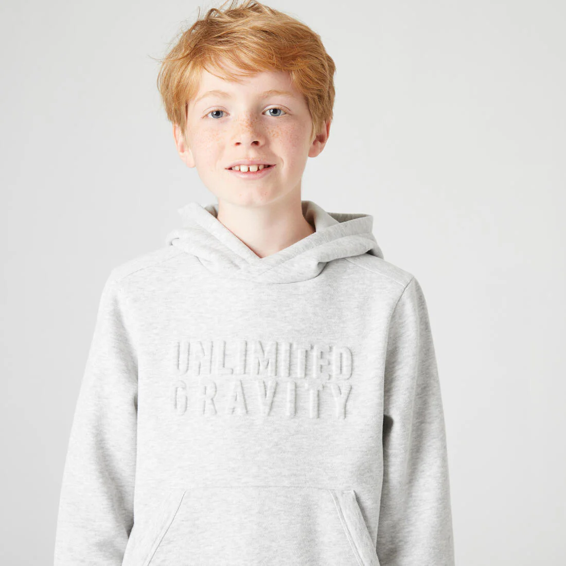 Sudadera Capucha Niños Gris Claro Algodón - Image 24