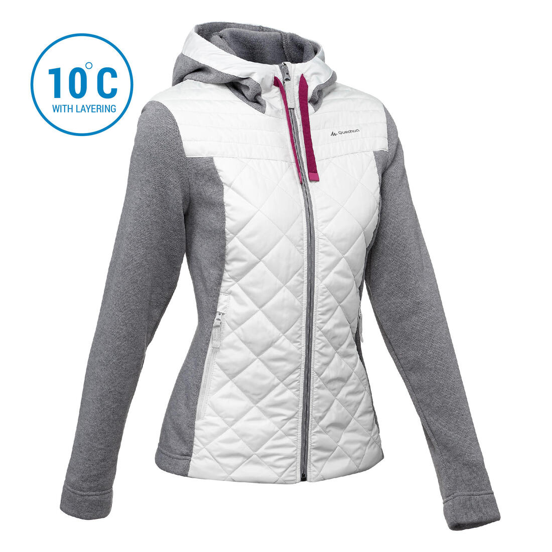 Sudadera con capucha de senderismo - NH100 Hybrid - Mujer - Image 8