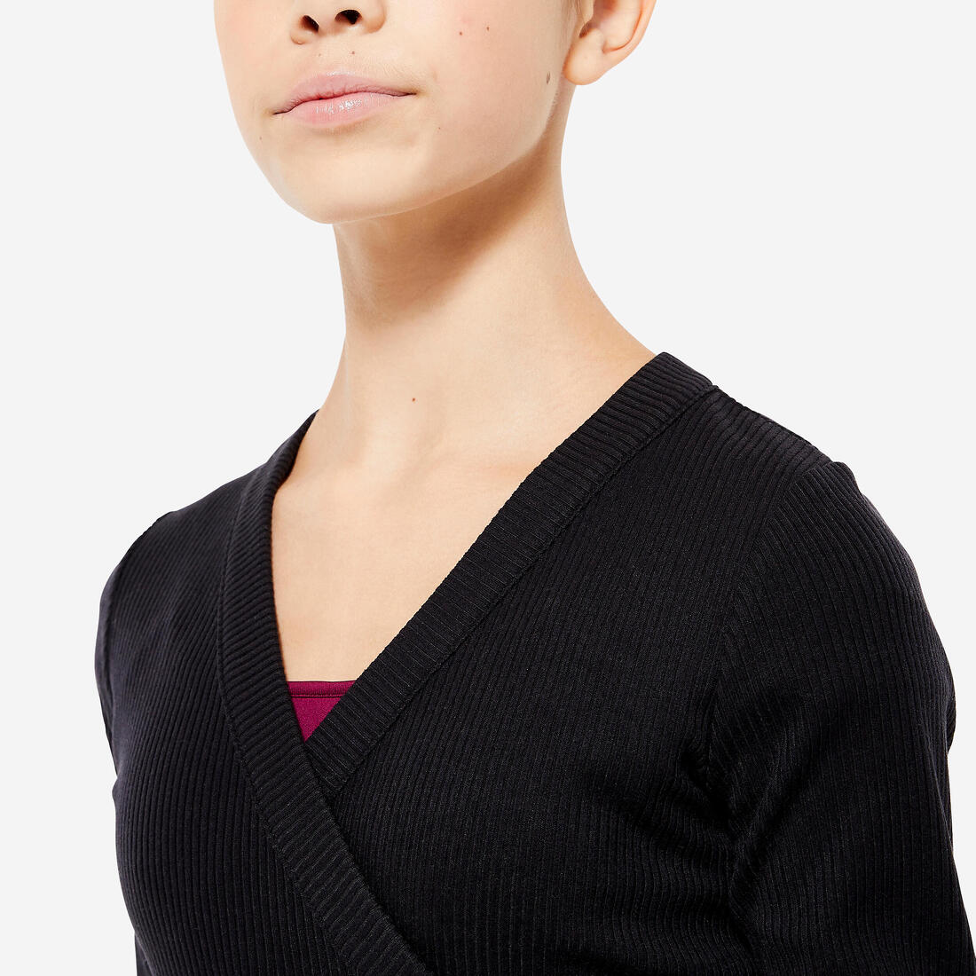 Sudadera Cruzada Danza Clásica Niña Negro - Image 4