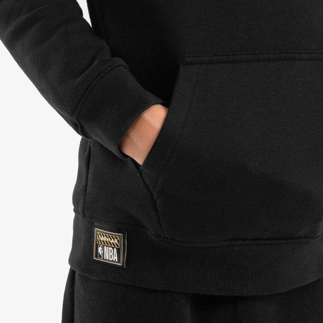 Sudadera de básquetbol con capucha negra para niños NBA 900 - Image 6