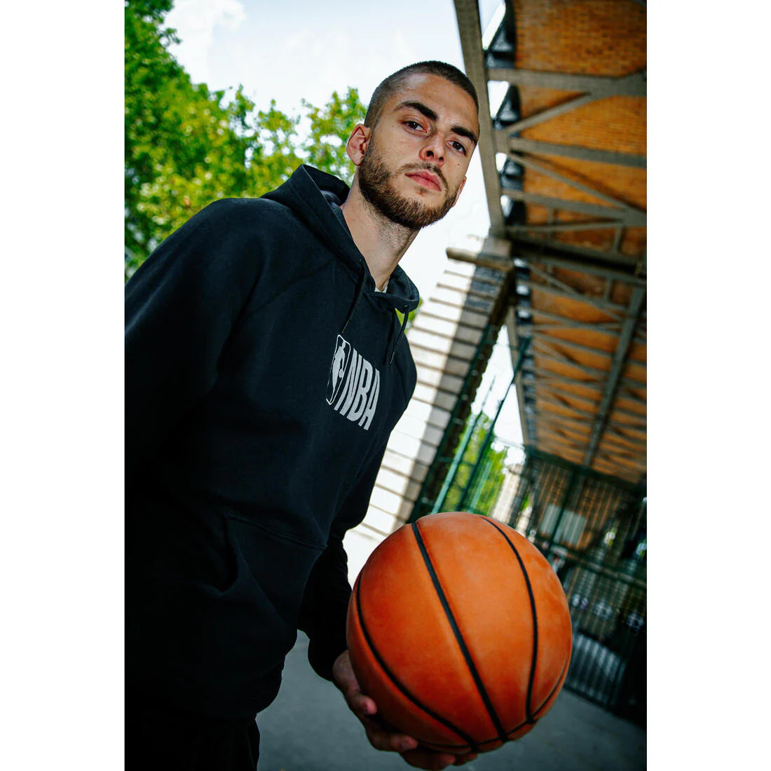 Sudadera de básquetbol con capucha negra unisex NBA 900 AD - Image 13
