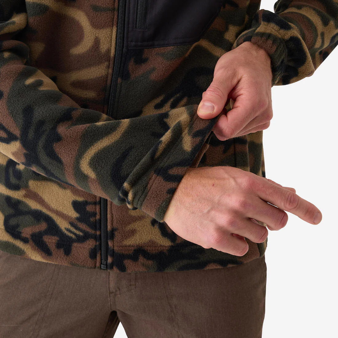 Sudadera de Caza de Tejido Polar Solognac 500 Adulto Reciclado - Image 15