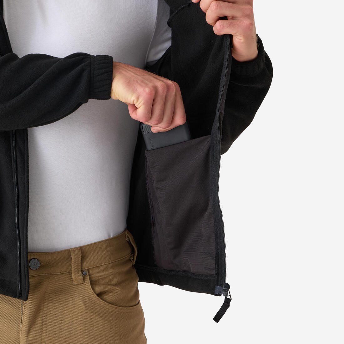 Sudadera de Caza de Tejido Polar Solognac 500 Adulto Reciclado - Image 22