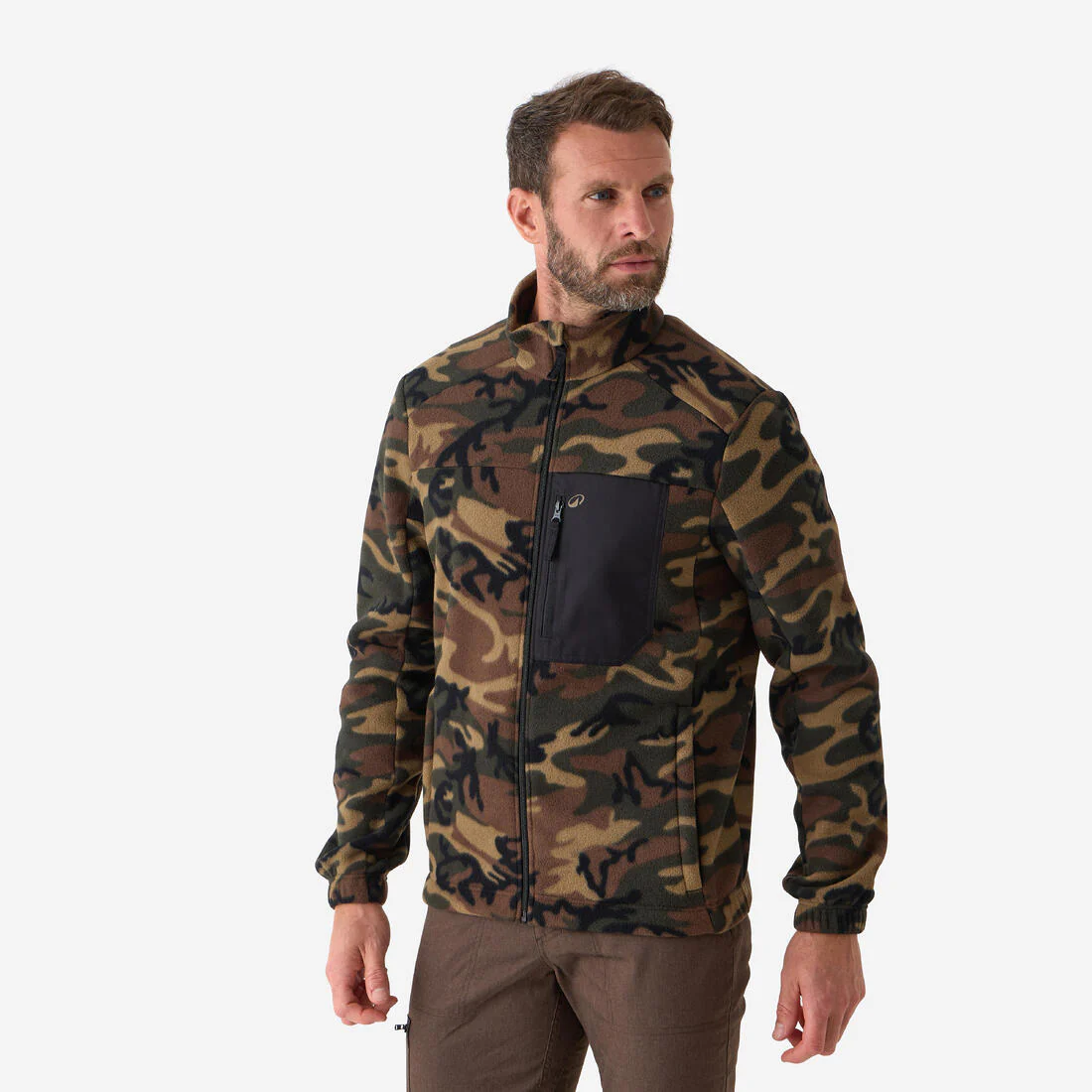 Sudadera de Caza de Tejido Polar Solognac 500 Adulto Reciclado - Image 5