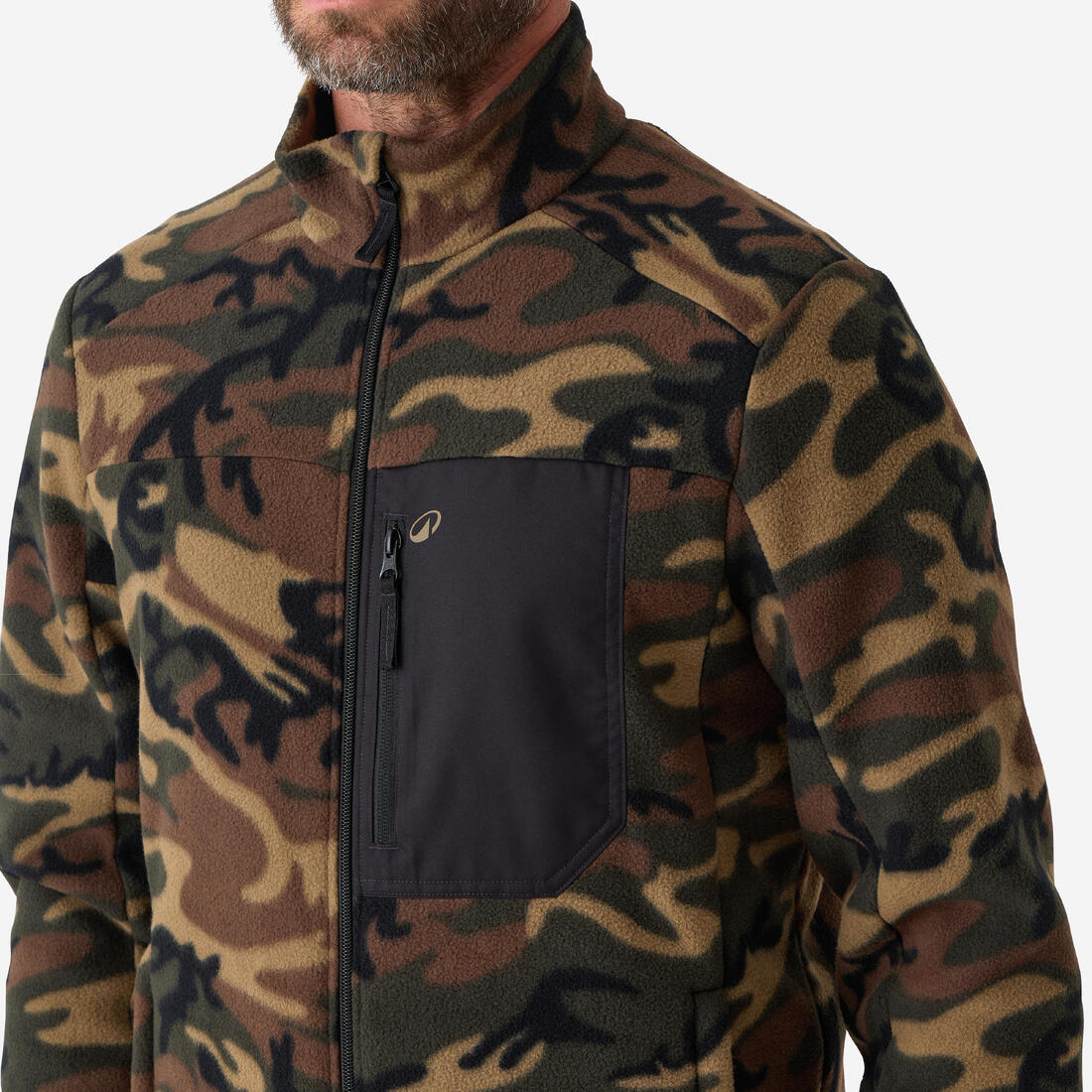 Sudadera de Caza de Tejido Polar Solognac 500 Adulto Reciclado - Image 7
