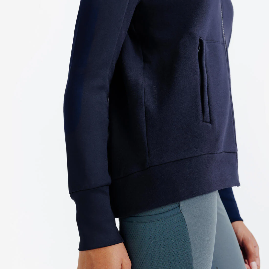 Sudadera de equitación con cierre azul marino para niños 500 - Image 4