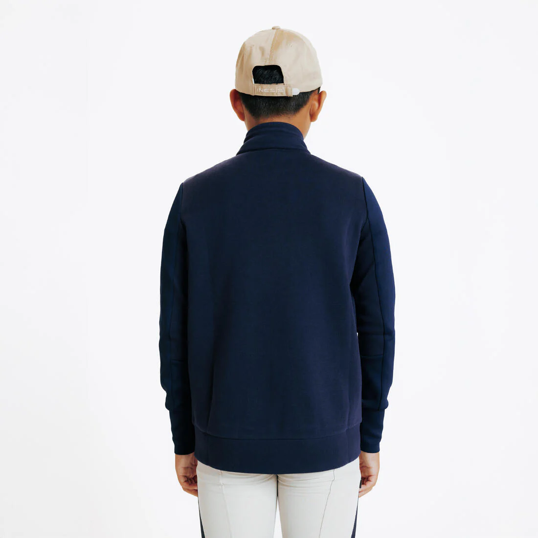 Sudadera de equitación con cierre azul marino para niños 500 - Image 6