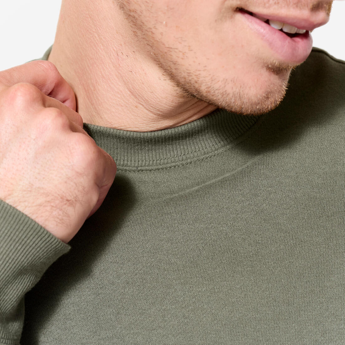 Sudadera de fitness cálida de muletón negra para hombre - Image 9
