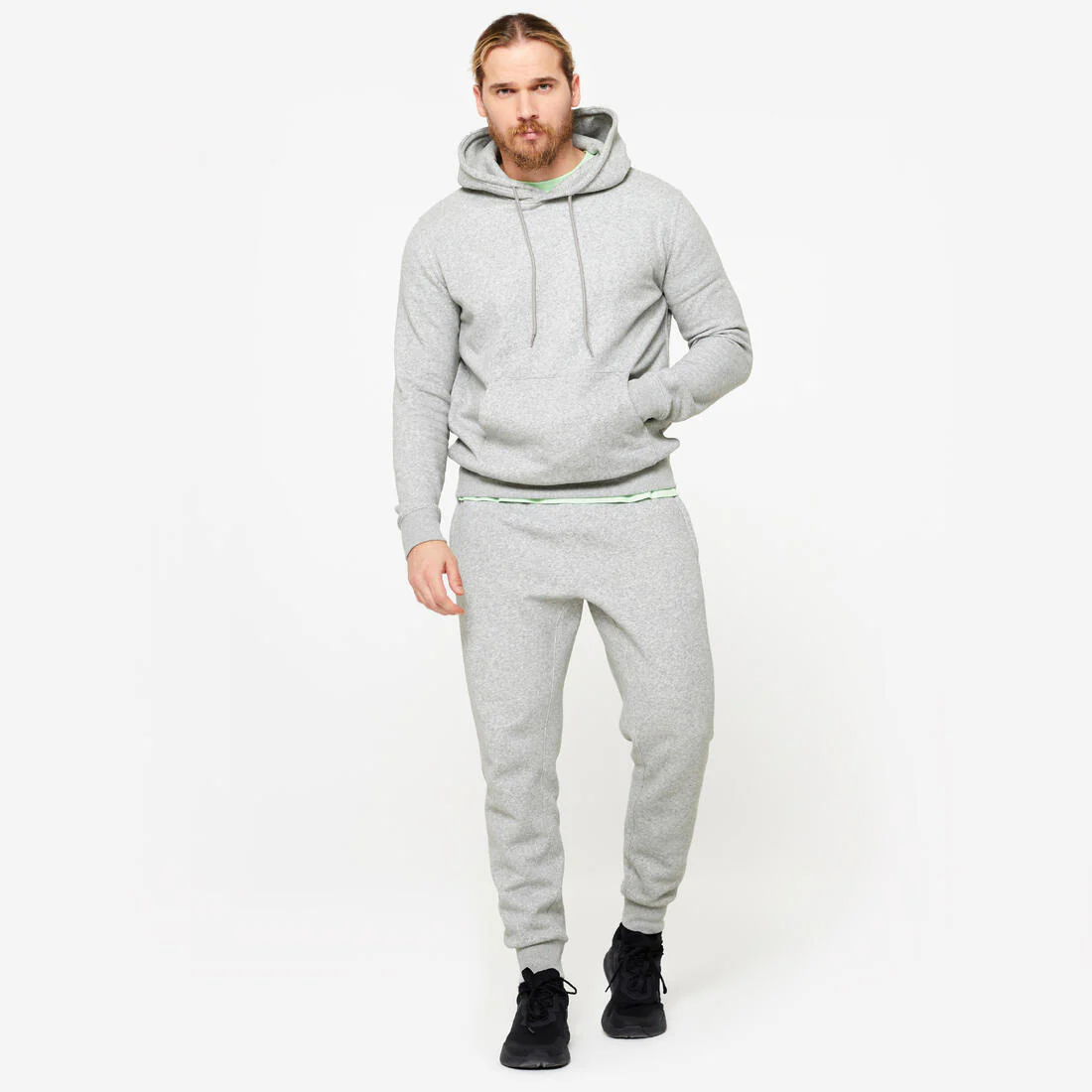 Sudadera de fitness cálida de muletón para hombre - Image 3