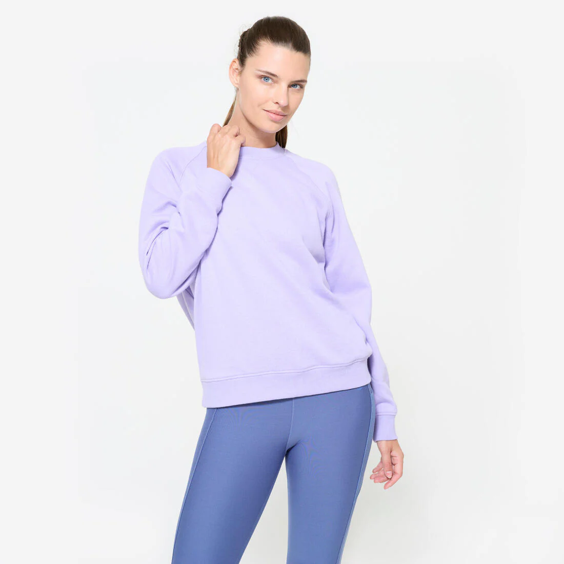 Sudadera de fitness de muletón amarilla para mujer - Image 2