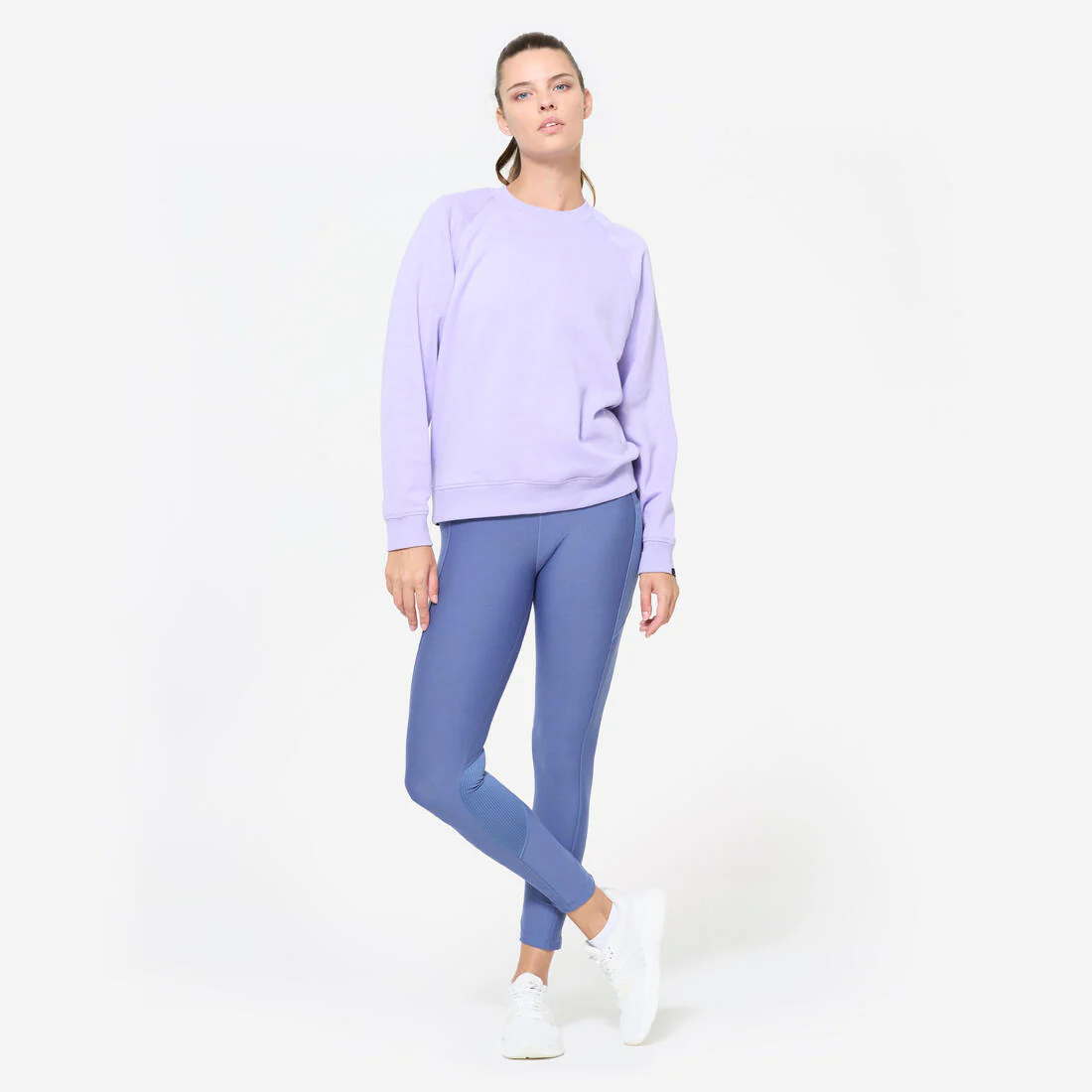 Sudadera de fitness de muletón amarilla para mujer - Image 4