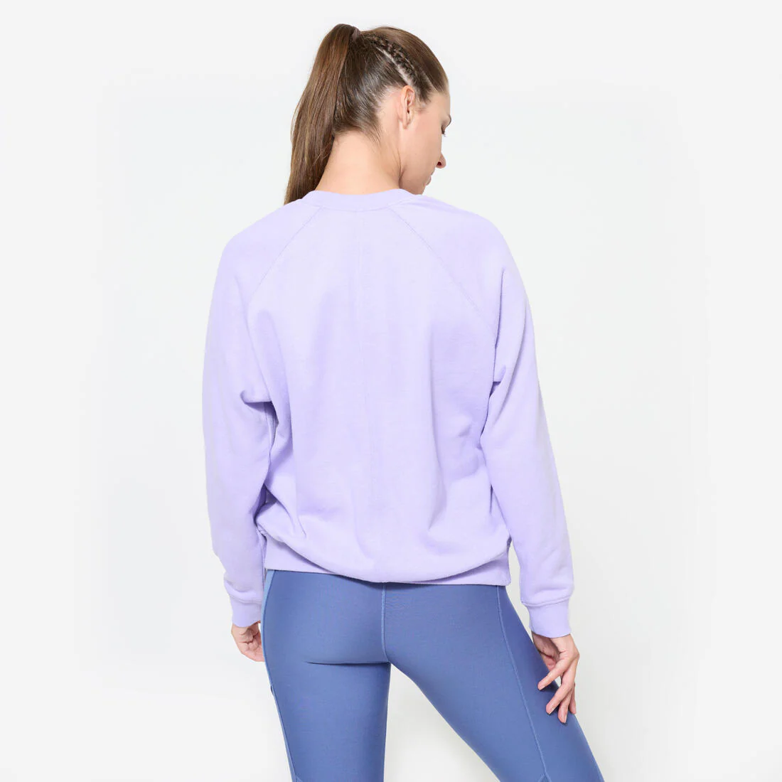 Sudadera de fitness de muletón amarilla para mujer - Image 7