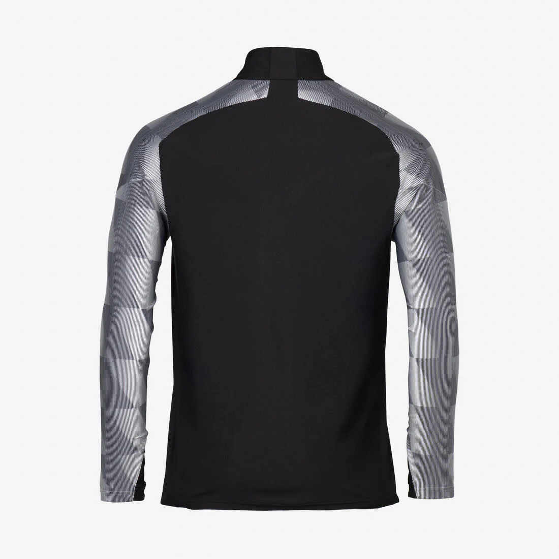 Sudadera de futbol con medio cierre negra y amarilla para adulto Viralto Wave - Image 8