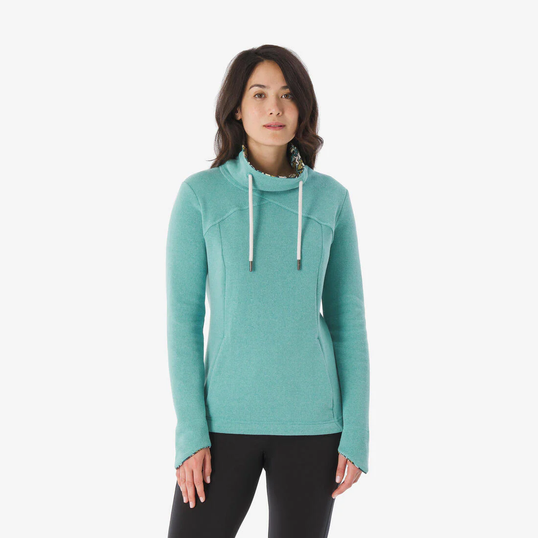 Sudadera de senderismo beige para mujer NH100