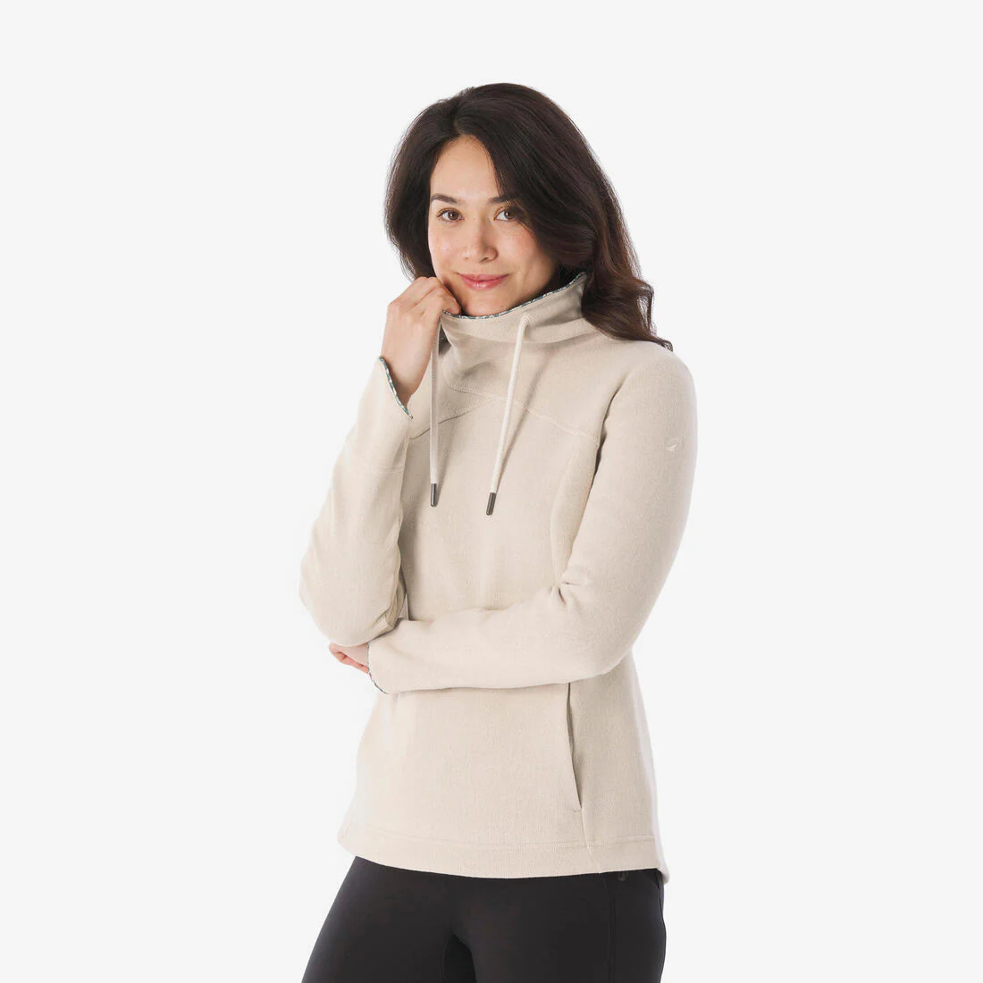 Sudadera de senderismo beige para mujer NH100 - Image 2