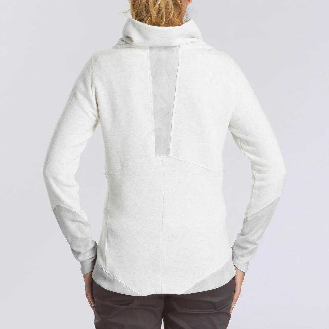 Sudadera de senderismo blanca para mujer NH100 - Image 3