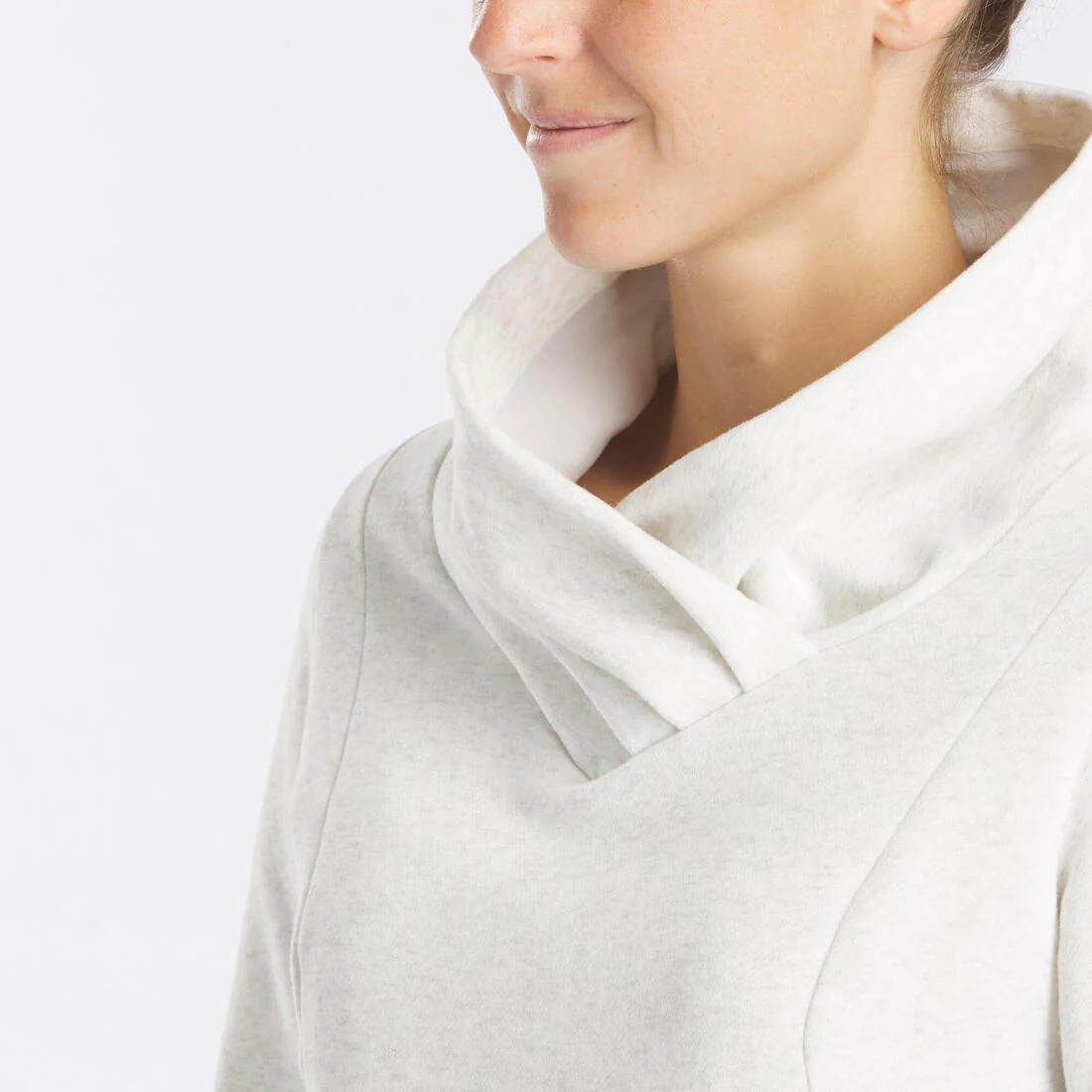 Sudadera de senderismo blanca para mujer NH100 - Image 4