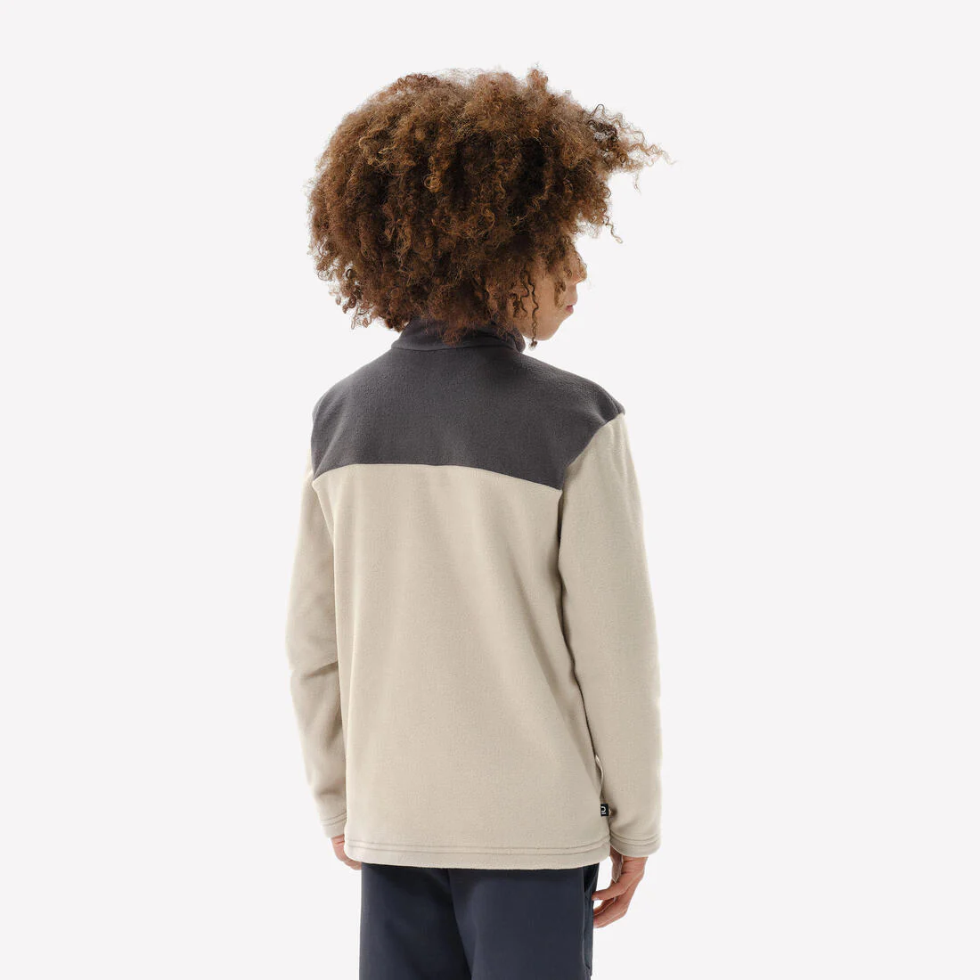 Sudadera de senderismo de forro polar con medio cierre para niños MH500 - Image 3