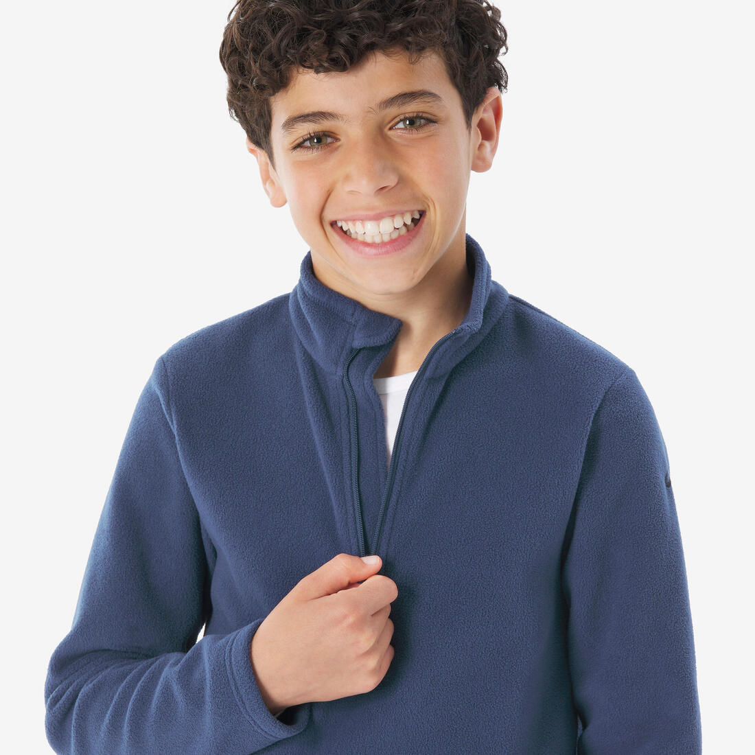 Sudadera de senderismo de forro polar roja para niños de 7 a 15 años MH100 - Image 12