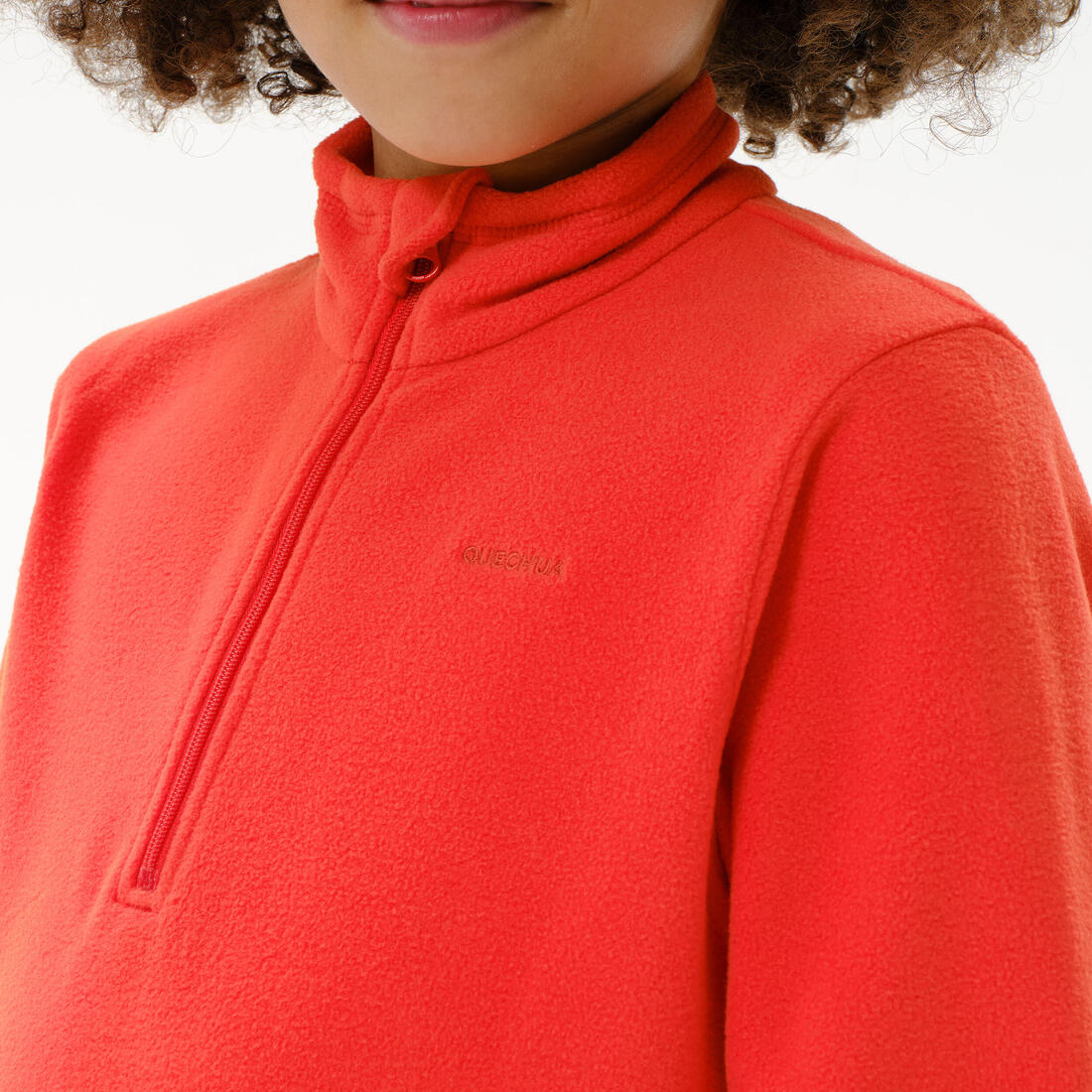 Sudadera de senderismo de forro polar roja para niños de 7 a 15 años MH100 - Image 13