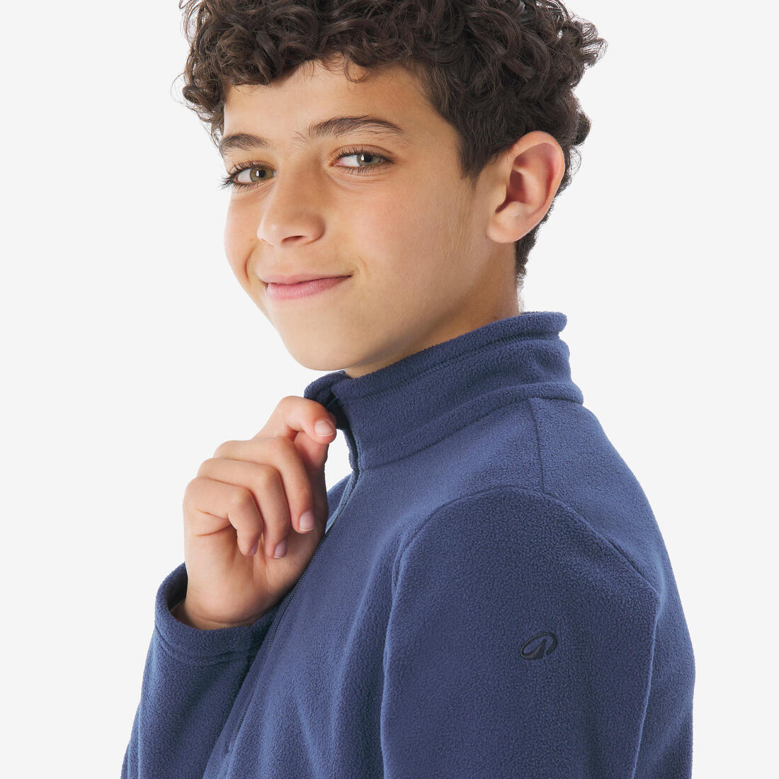 Sudadera de senderismo de forro polar roja para niños de 7 a 15 años MH100 - Image 14