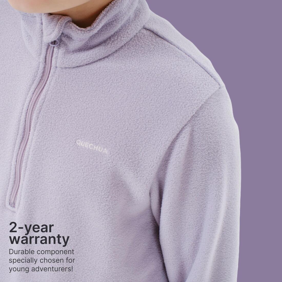 Sudadera de senderismo de forro polar roja para niños de 7 a 15 años MH100 - Image 25