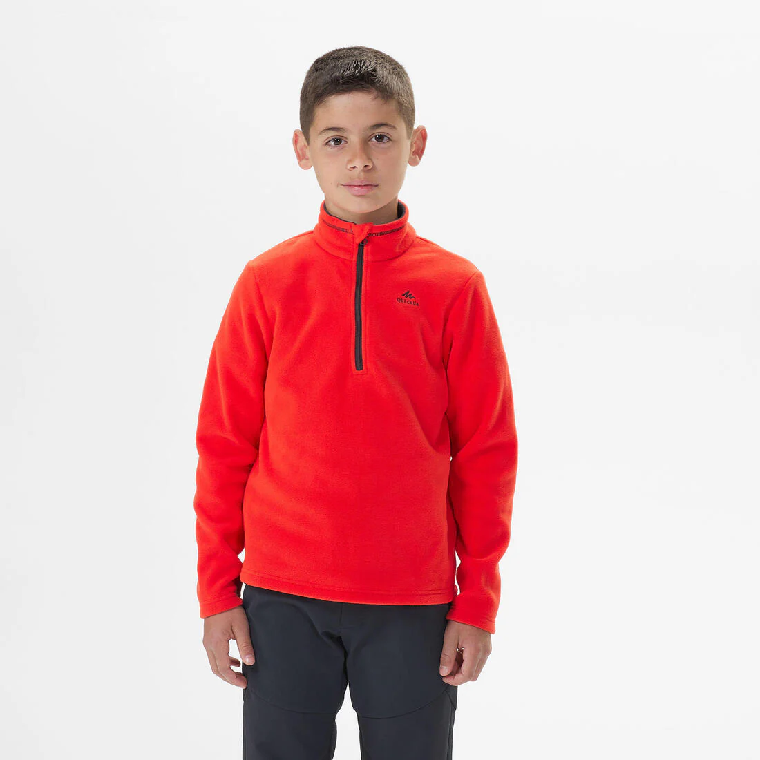 Sudadera de senderismo de forro polar roja para niños de 7 a 15 años MH100 - Image 27