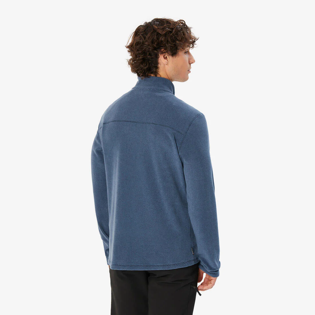 Sudadera de senderismo en montaña de forro polar azul para hombre MH100 - Image 3