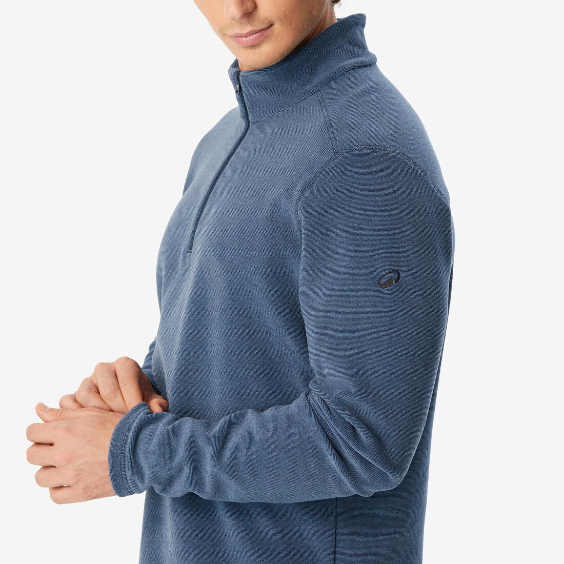 Sudadera de senderismo en montaña de forro polar azul para hombre MH100 - Image 5