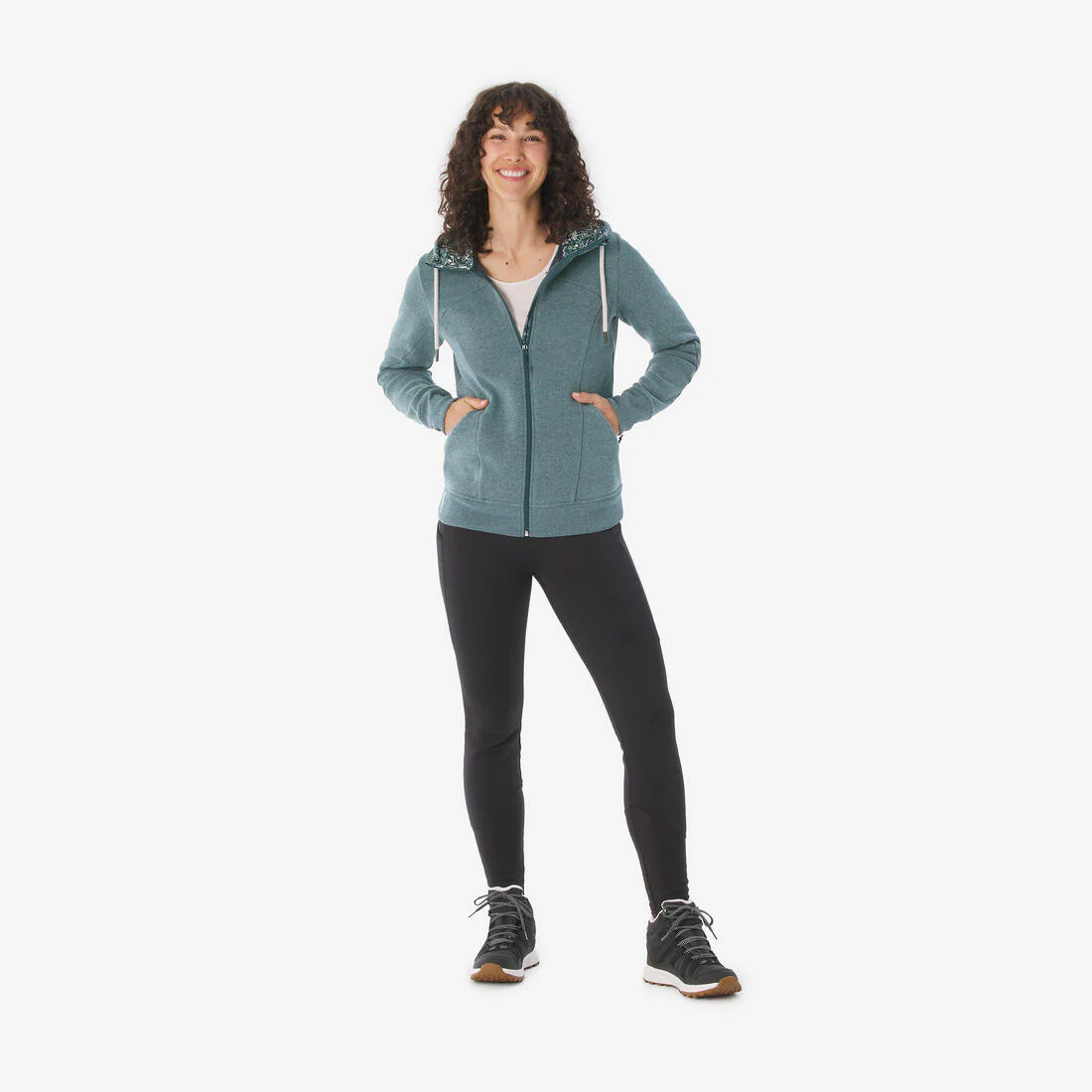 Sudadera de senderismo transpirable para mujer NH500 - Image 4