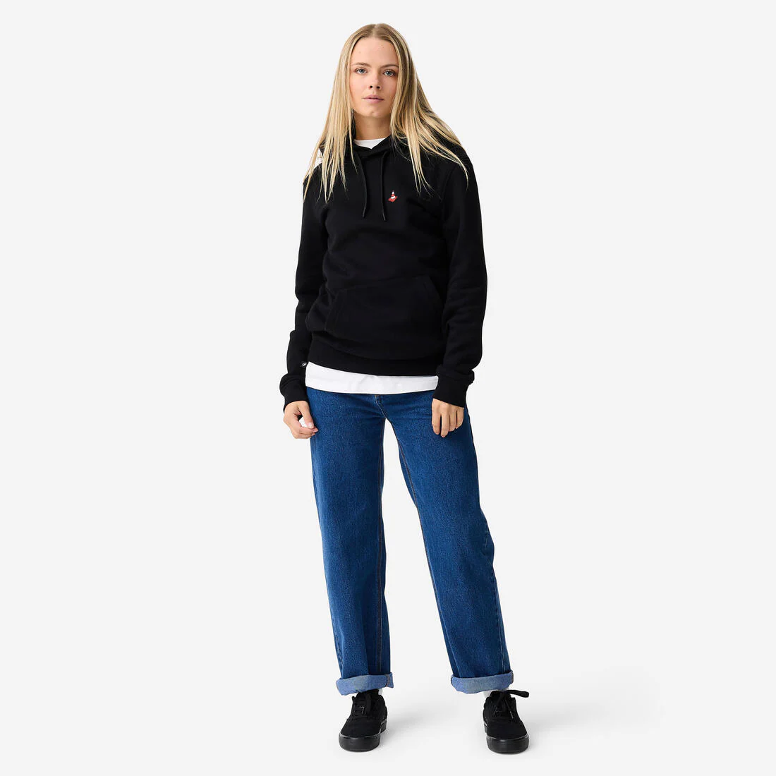 Sudadera de skateboard negra HD500 Resistant - Image 7