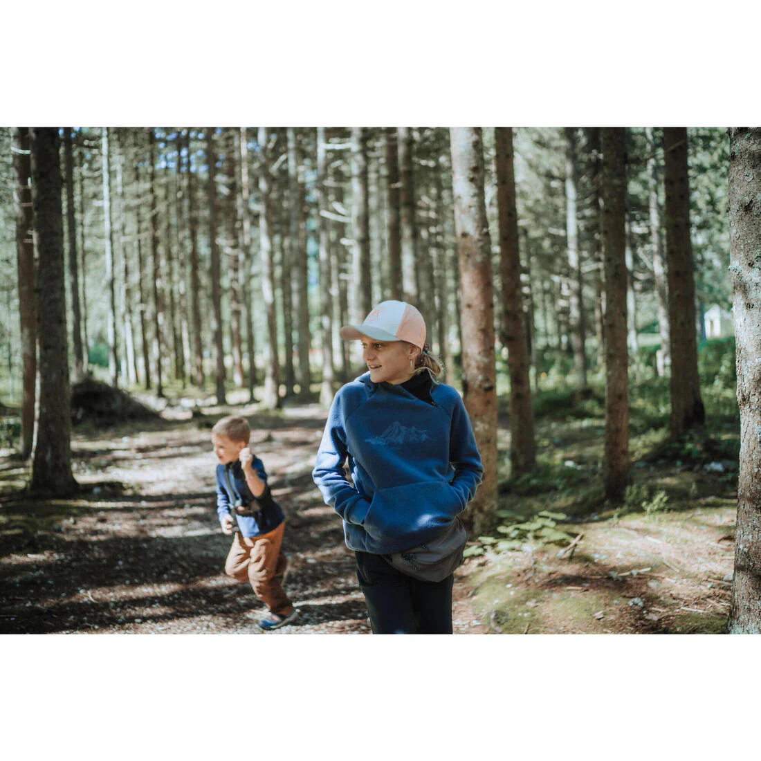 Sudadera de tejido polar de senderismo gris oscuro para niños de 7-15 años TW G - Image 3