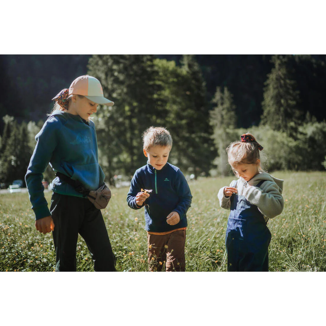 Sudadera de tejido polar de senderismo gris oscuro para niños de 7-15 años TW G - Image 9