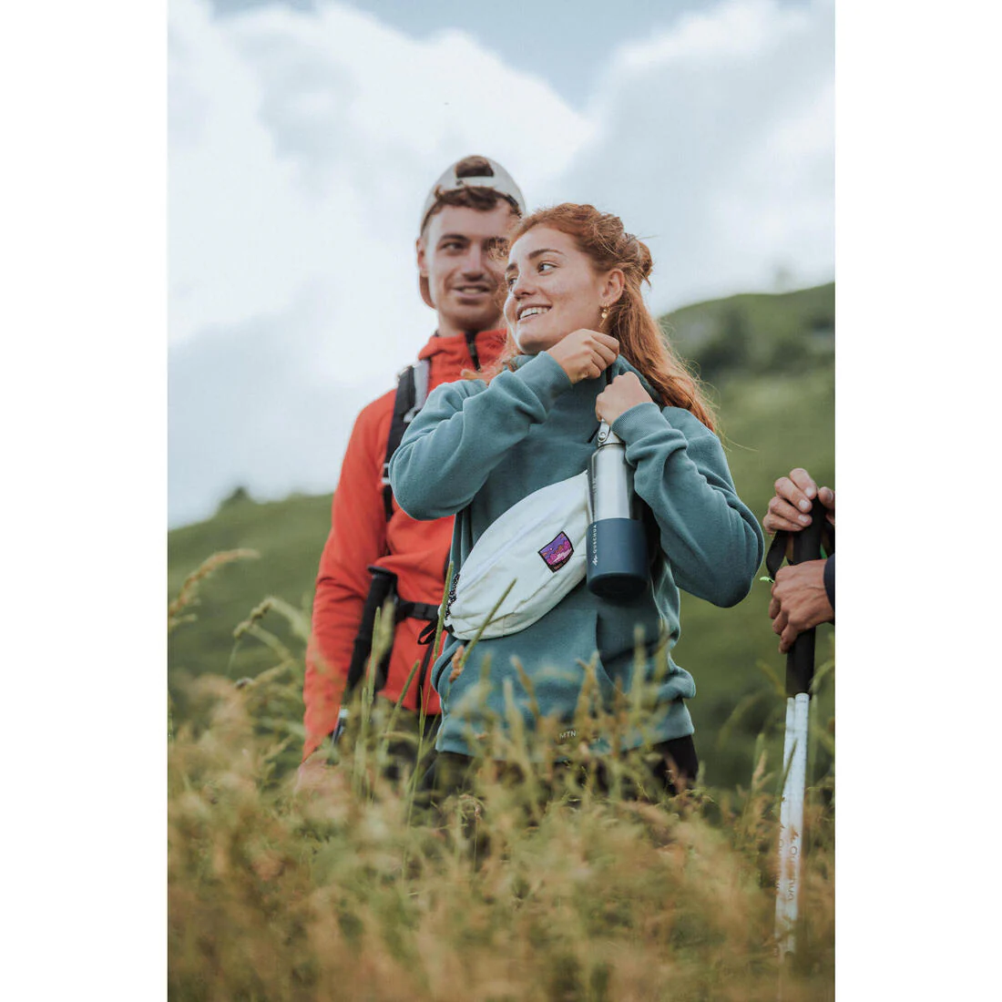 Sudadera ligera de tejido polar con capucha - Montaña y trekking - Mujer Quechua MH100 Hoodie - Image 13